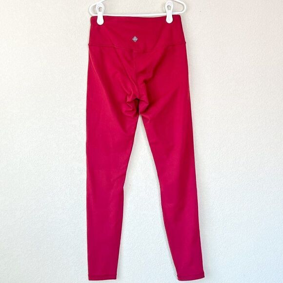 Prana Cranberry Colored Layna Leggings, Size XS - Picture 2 of 4